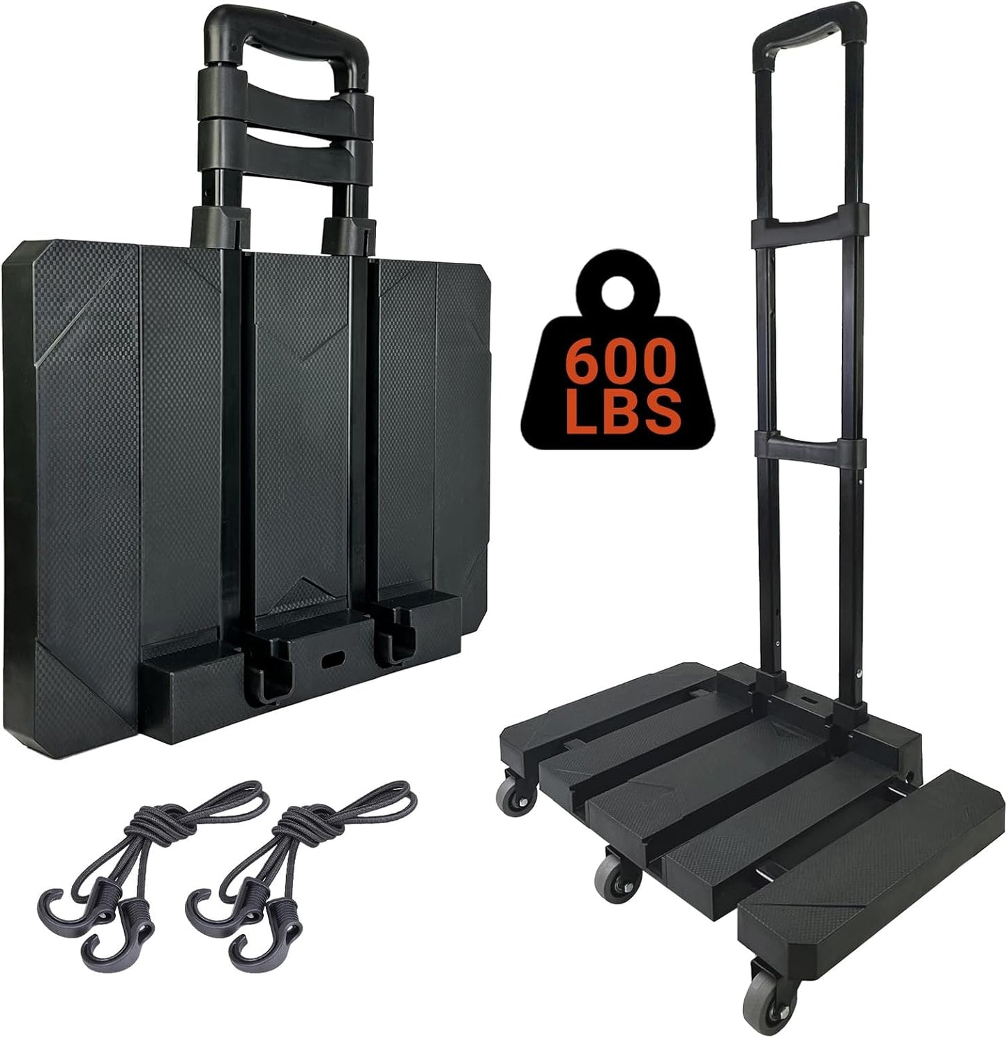 600lbs Folding Hand Truck Dolly Cart for Easy Moving Tasks