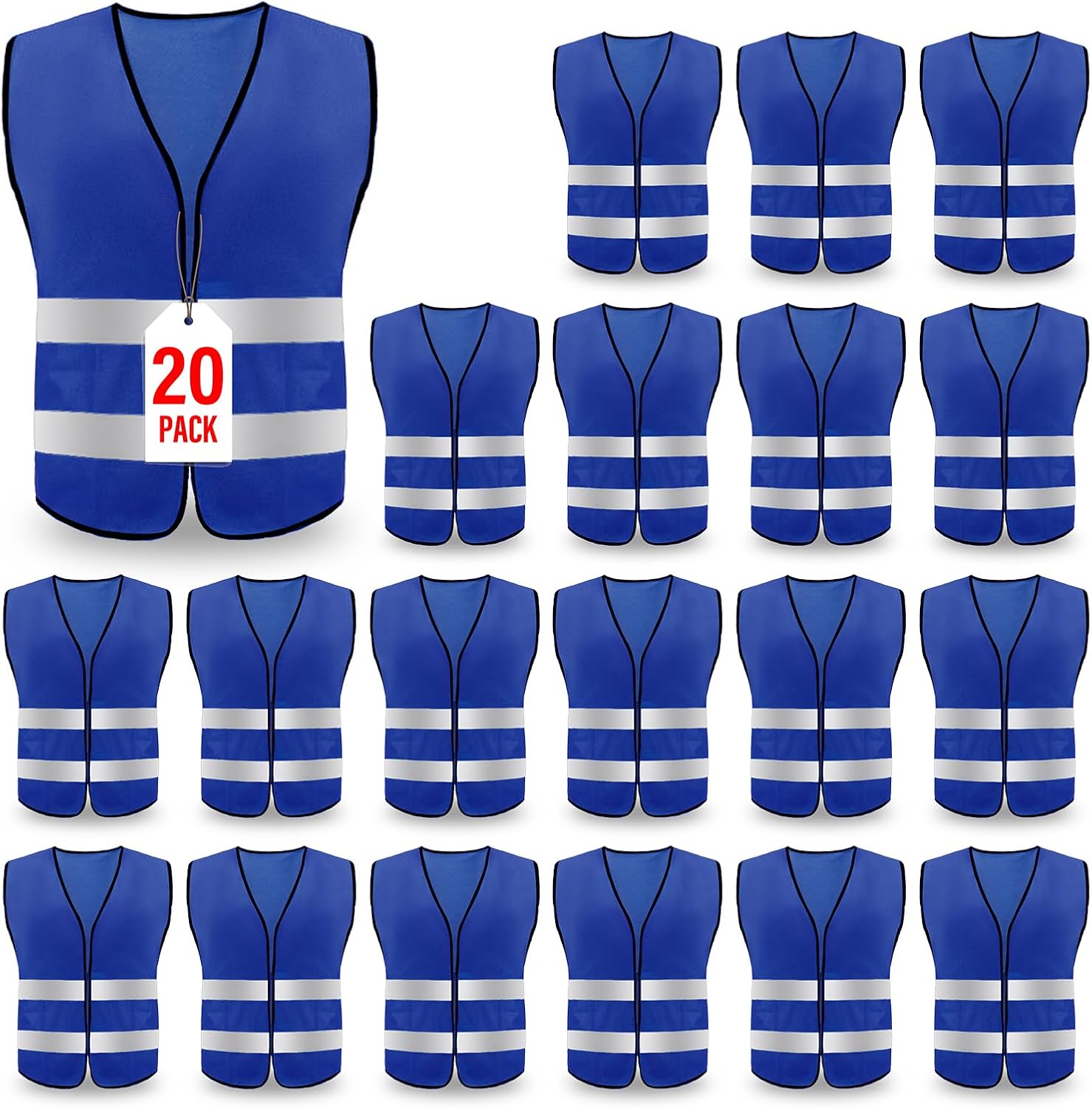 High Visibility Reflective Safety Vest for Work and Cycling