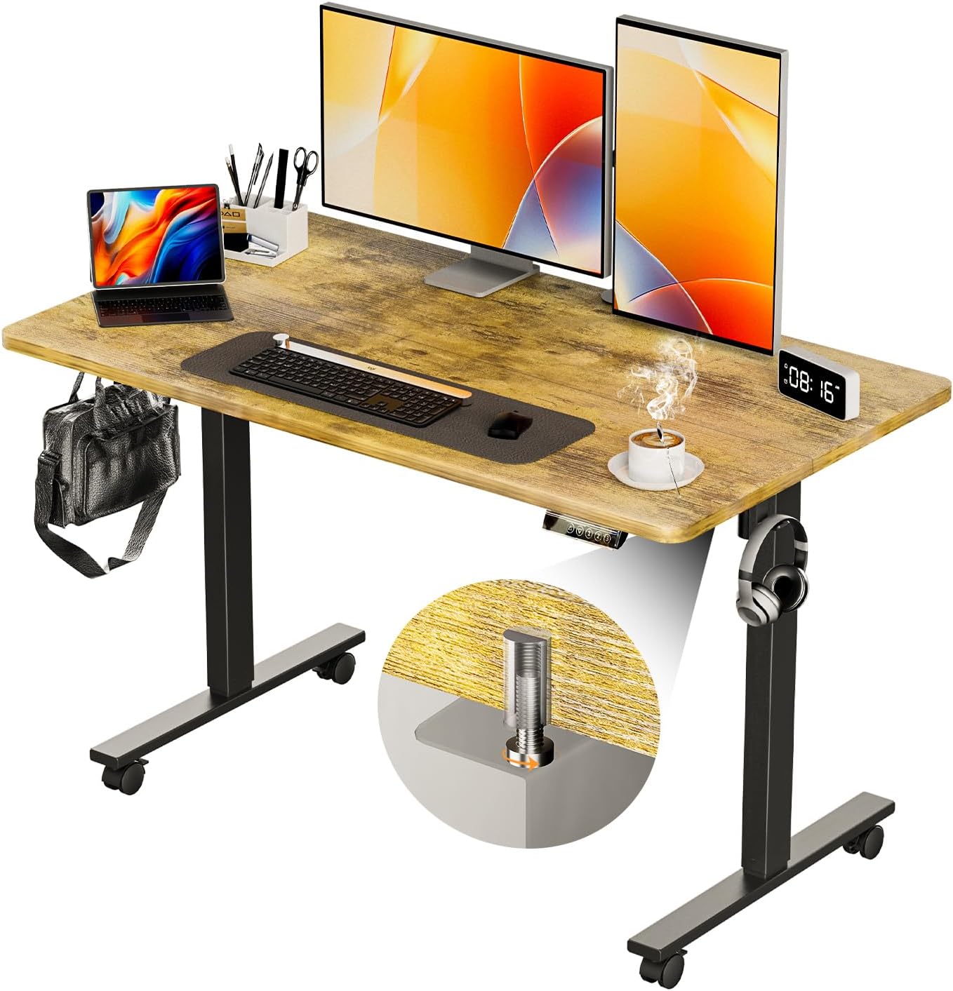 XINYAO Electric Standing Desk: Ergonomic 48 Sit Stand Workstation