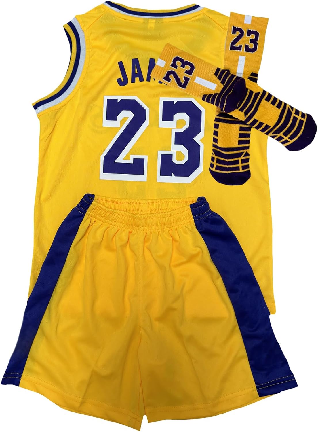 3PC Basketball Jersey Set for Youth - Tank Top, Shorts, Socks
