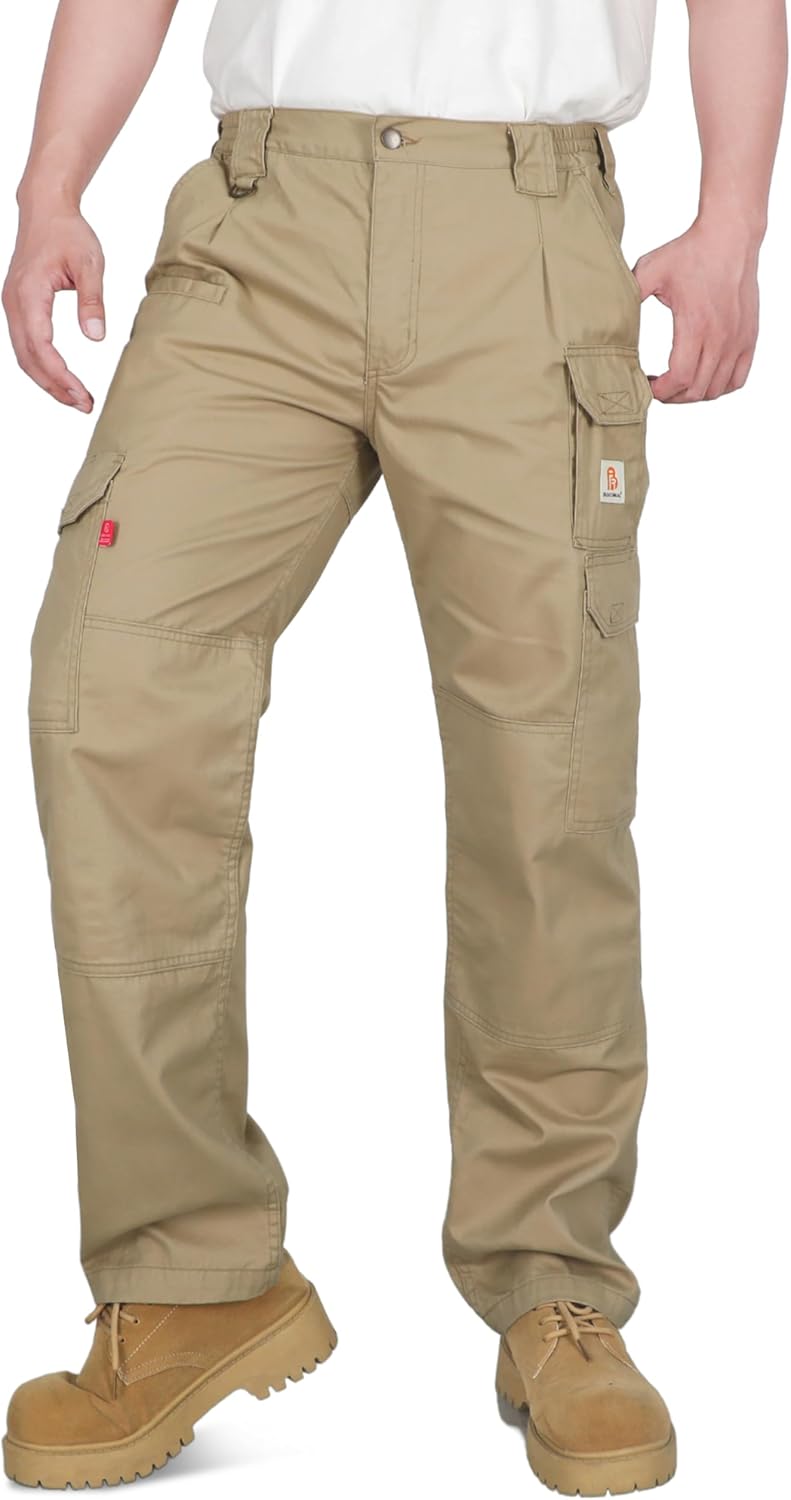 BOCOMAL FR Pants for Men Double Front Flame Resistant Cargo