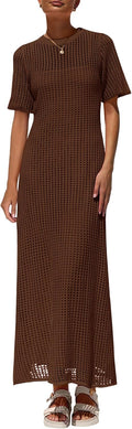 Womens Eyelet Cover Up Dress Maxi - Versatile Vacation Sundress