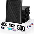 Bubble Mailers 4x8 Inch 500 Pack Padded Envelopes - Small Black