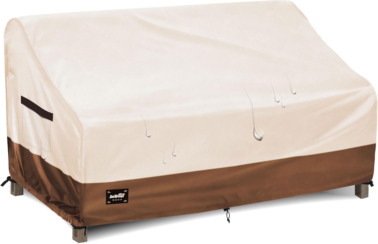 2-Seater Outdoor Couch Cover for 60in Wx38in Dx35in H Furniture