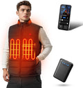 Heated Vest for Men with APP Control for Winter Cycling Comfort