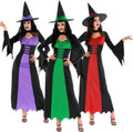 Morph Witch Costume Women - Green and Black Witch Dress for Adults