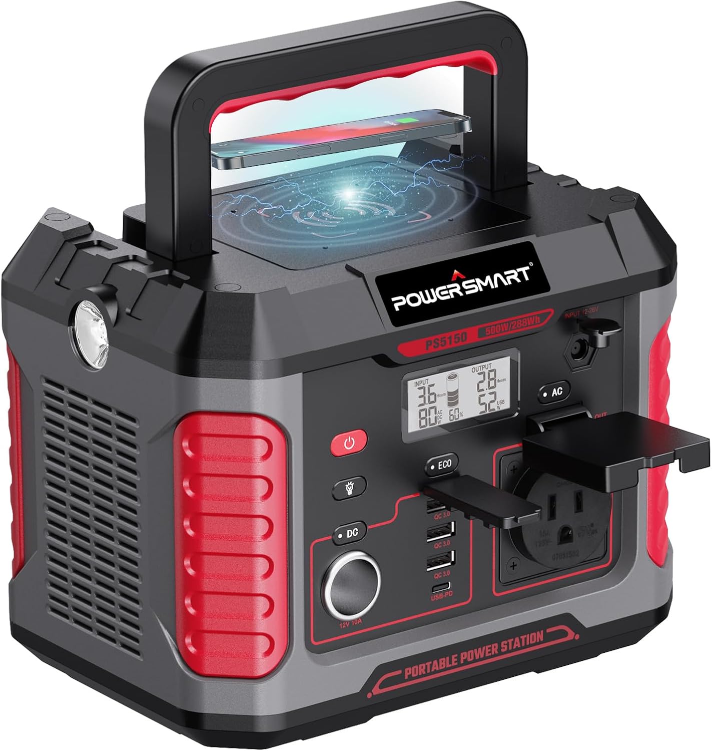 PowerSmart 288Wh Portable Power Station - Reliable Power Anywhere