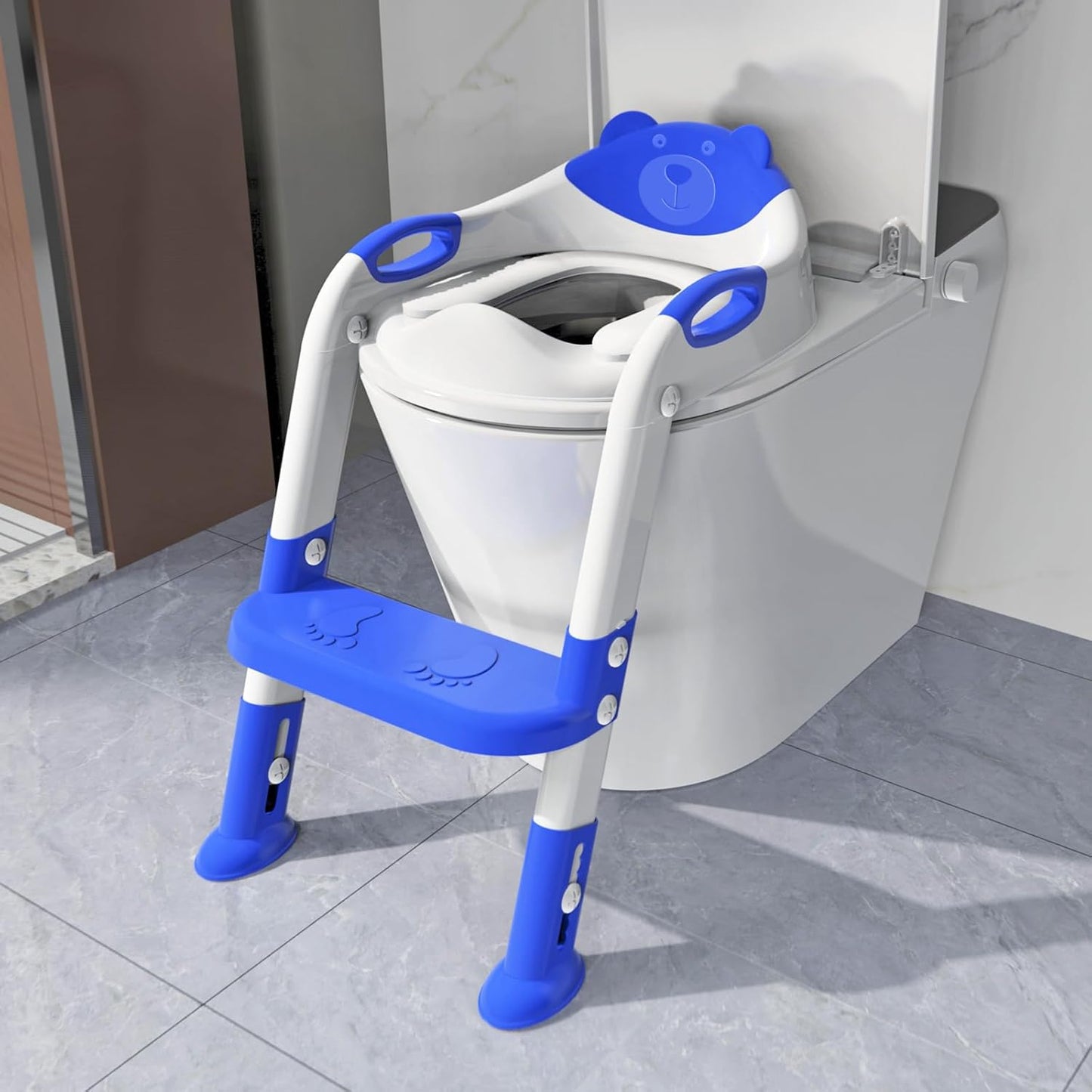 Potty Training Seat with Step Stool Ladder for Kids Comfort