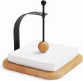 Napkin Holder for Table Beech Wood - Weighted Arm Keeps Napkins Neat