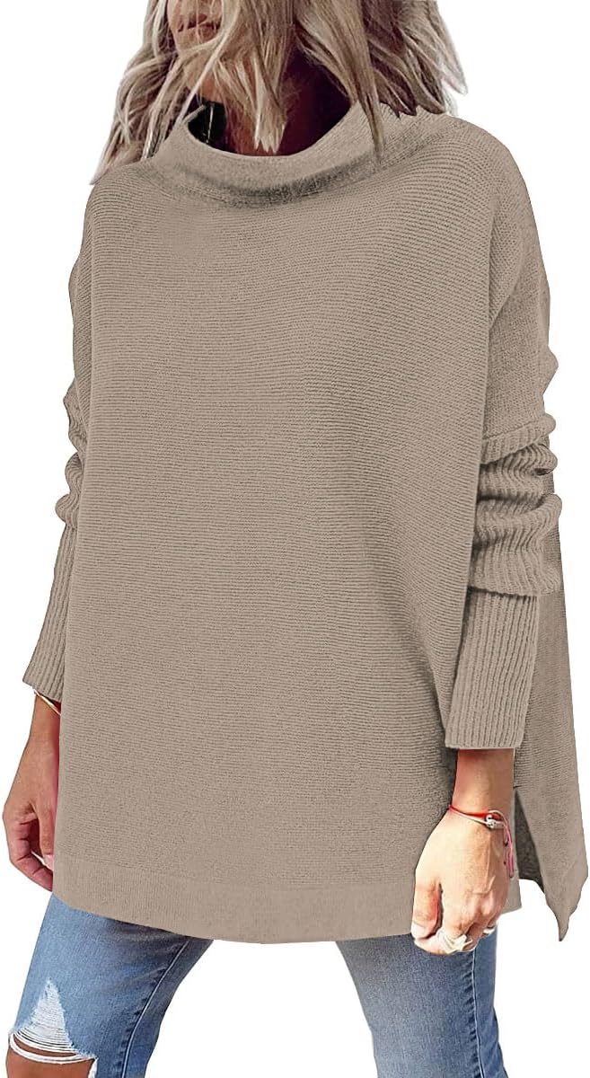 LILLUSORY Women's Mock Turtleneck Sweater for Trendy Style