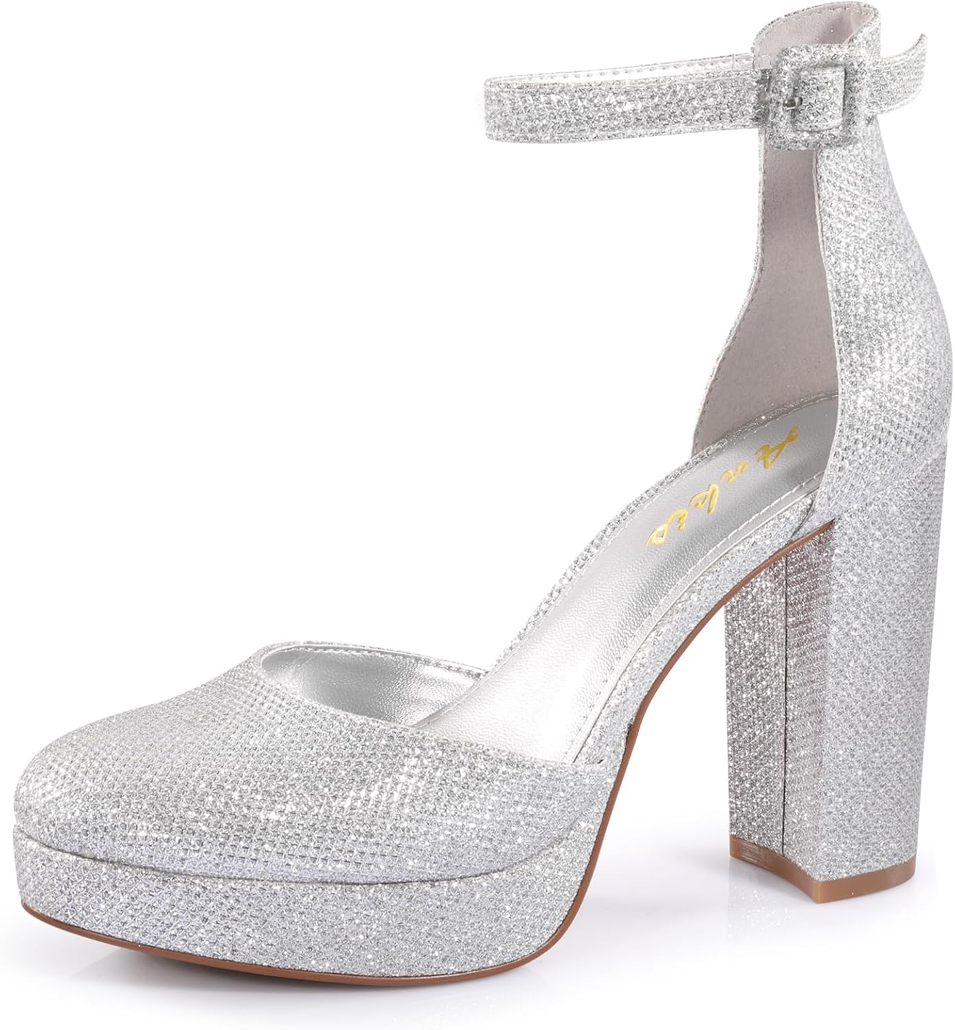 Ankis Black Platform Closed Toe Heels for Women - Stylish Comfort