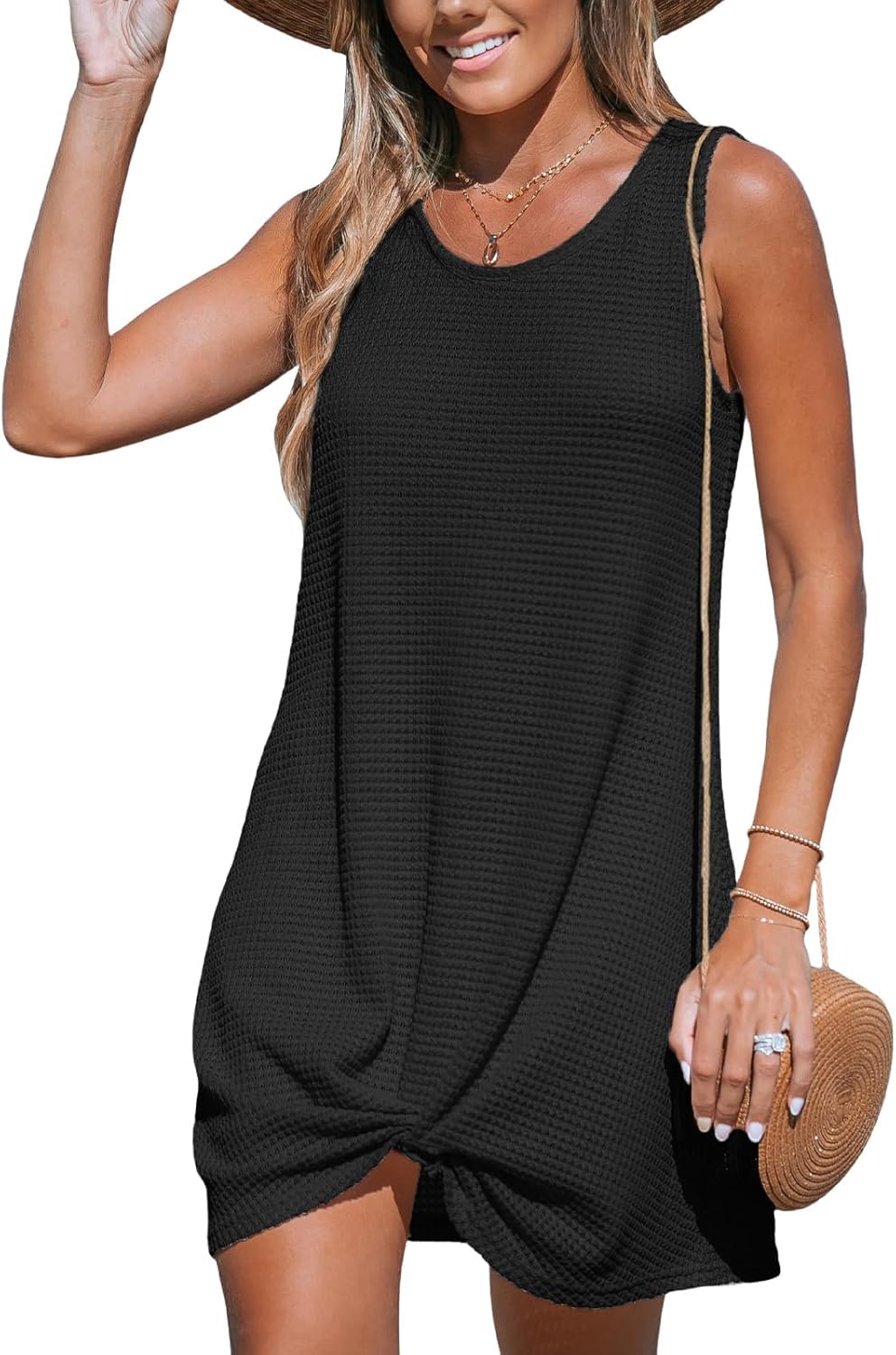 CUPSHE Women's Sleeveless Swimsuit Coverup for Beach Fun