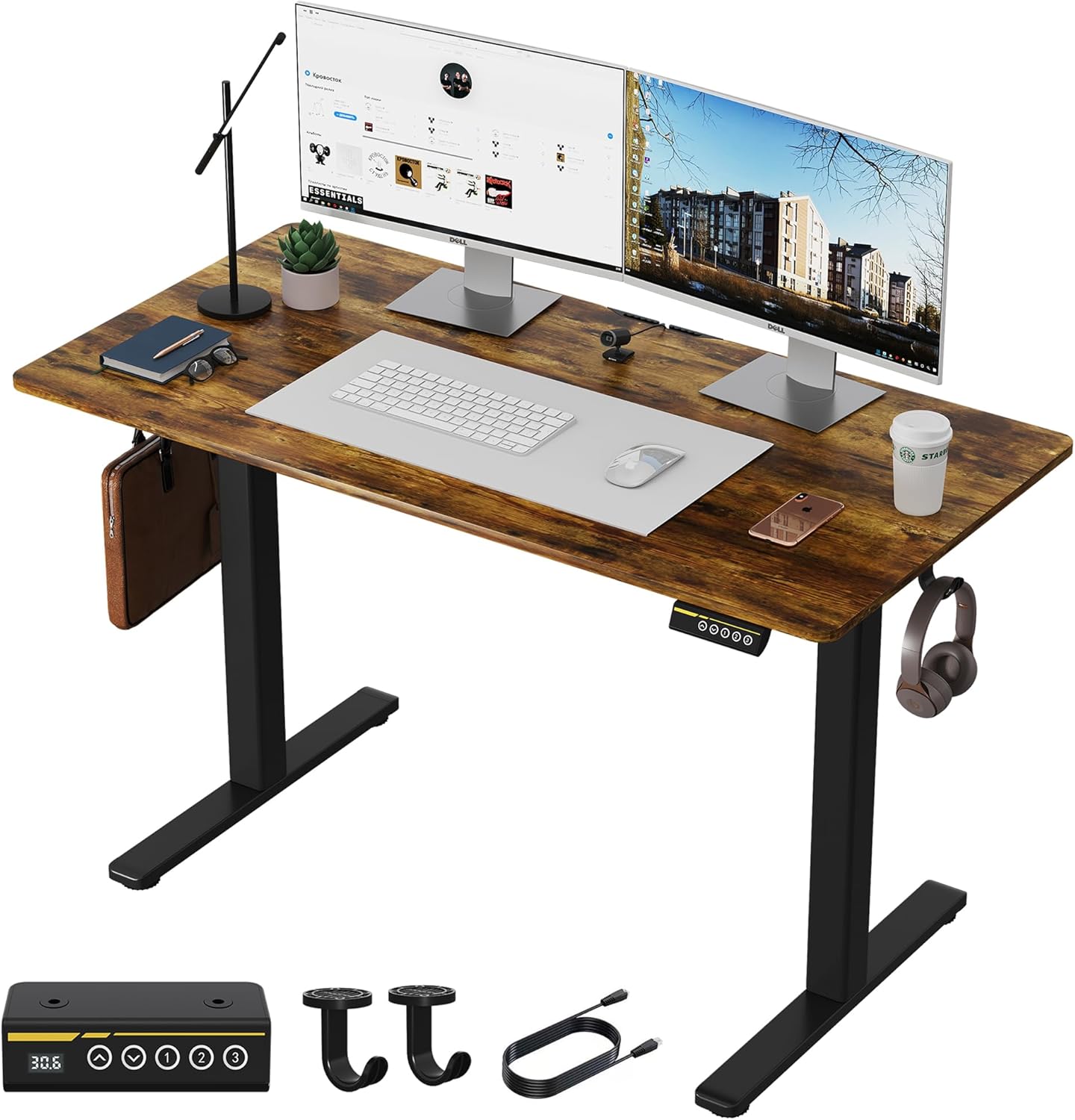 Electric Standing Desk Adjustable Height Ergonomic Workstation