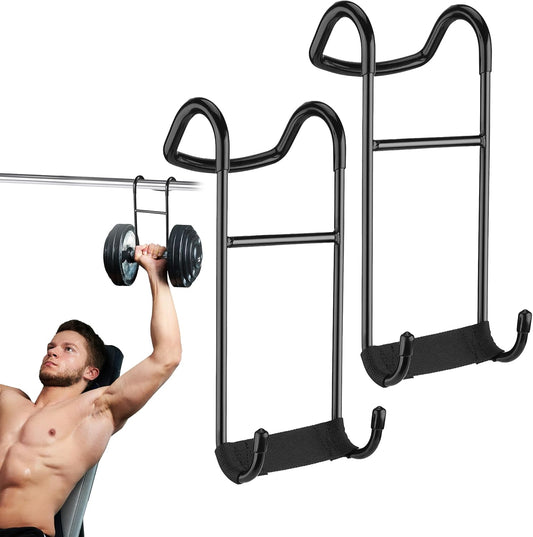 225LB Capacity Dumbbell Spotter Hooks - 2-Pack