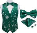 Christmas Suit Vest and Bowtie Set - Festive Waistcoat for Men