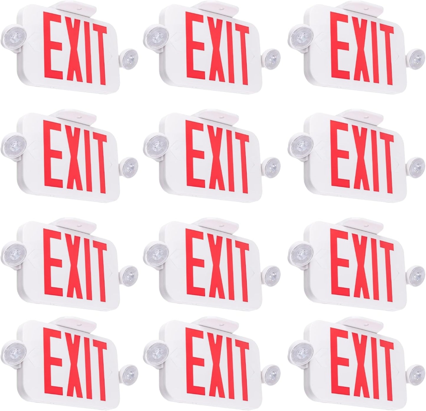 LIT-PaTH LED Exit Sign with Emergency Lights for Safety