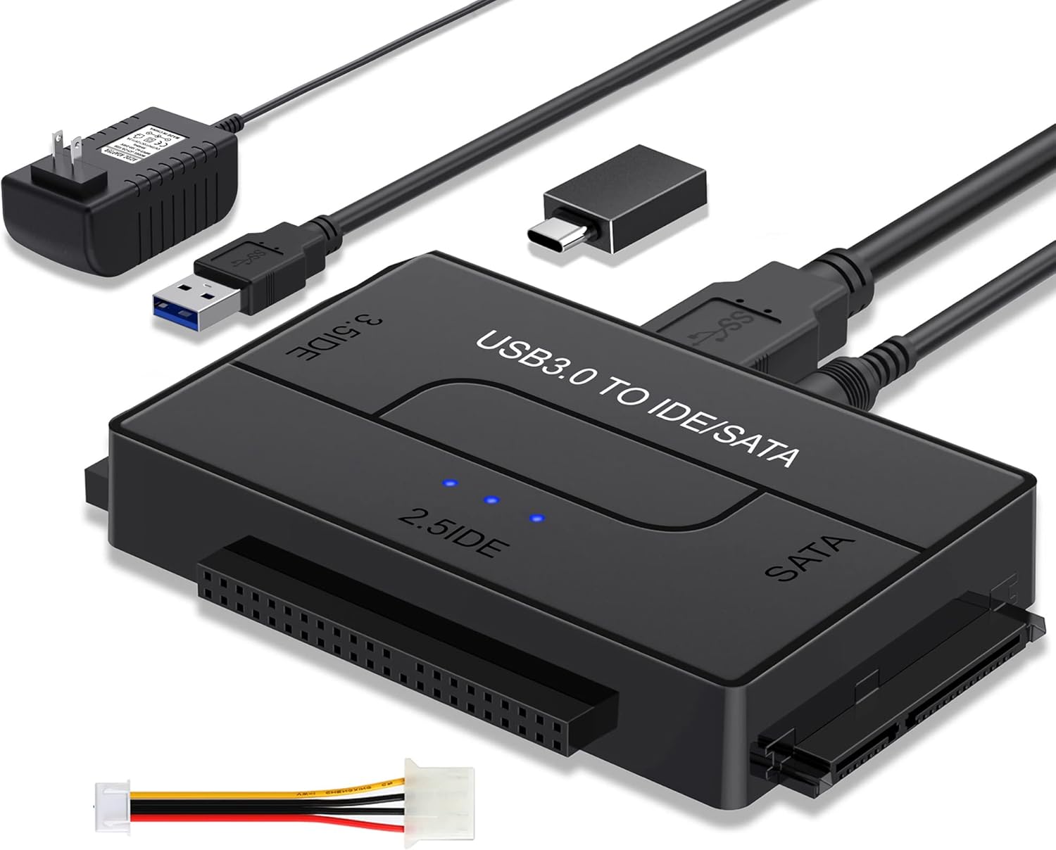 Universal SATA IDE USB 3.0 Adapter - Easy Recovery