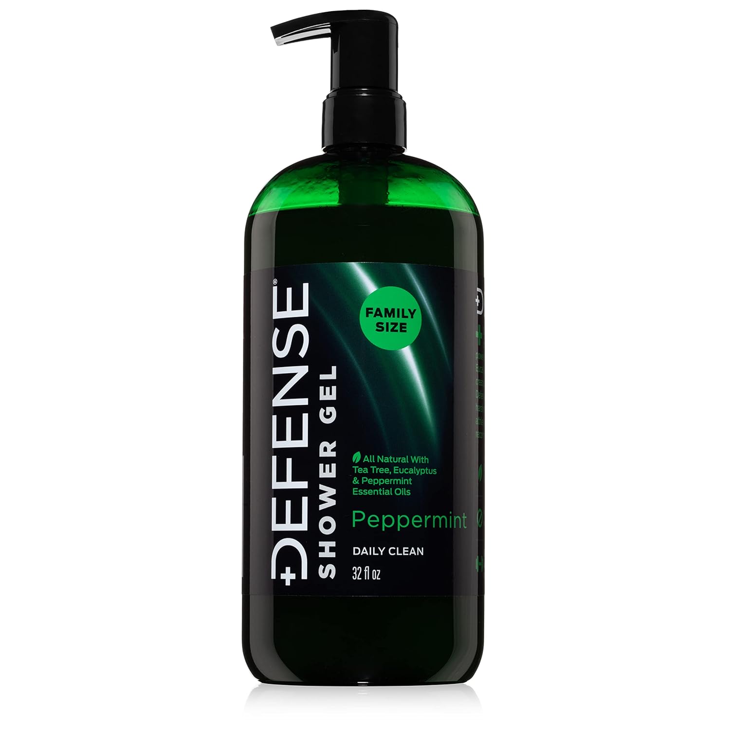 Defense Soap Peppermint Tea Tree Body Wash for Athletes