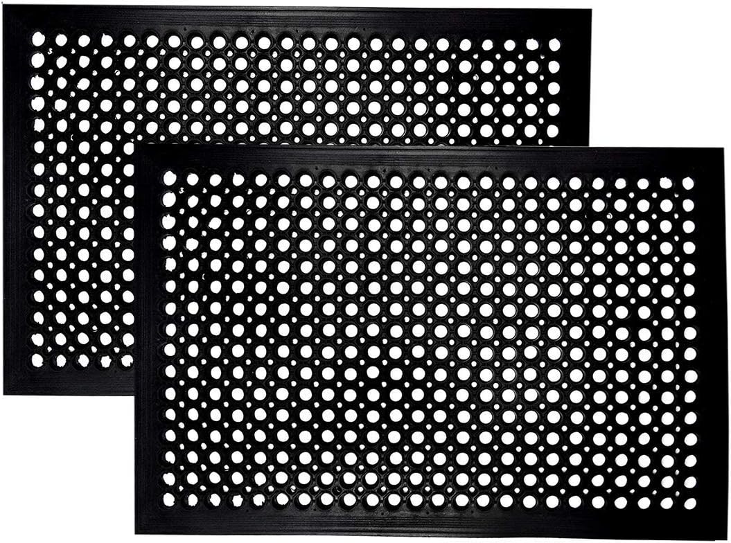 IRONGATE Rubber Doormat Set - Heavy Duty Non Slip Floor Mats