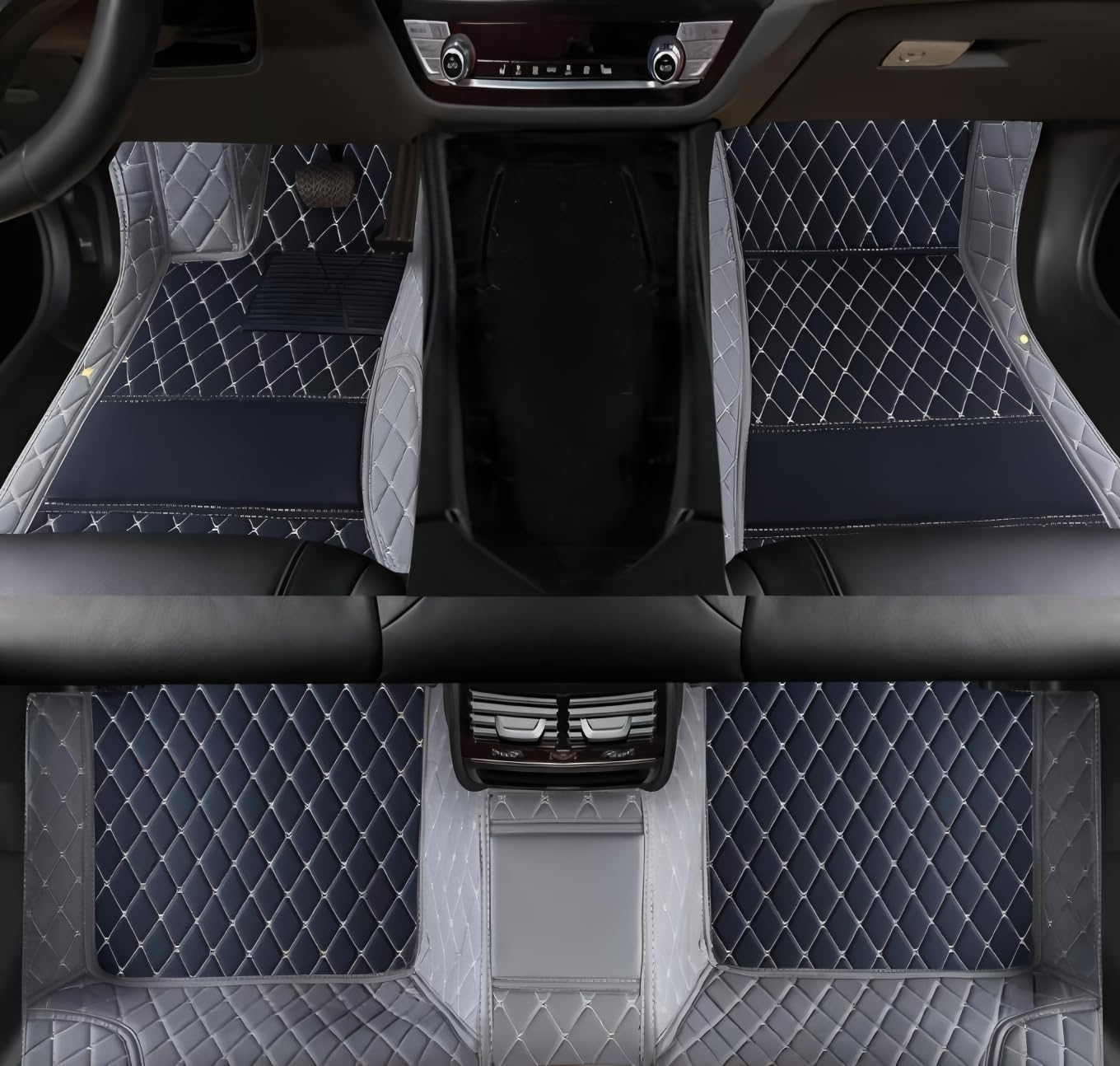 Customize All-Weather Protection Luxury Leather Floor Mats for Cars