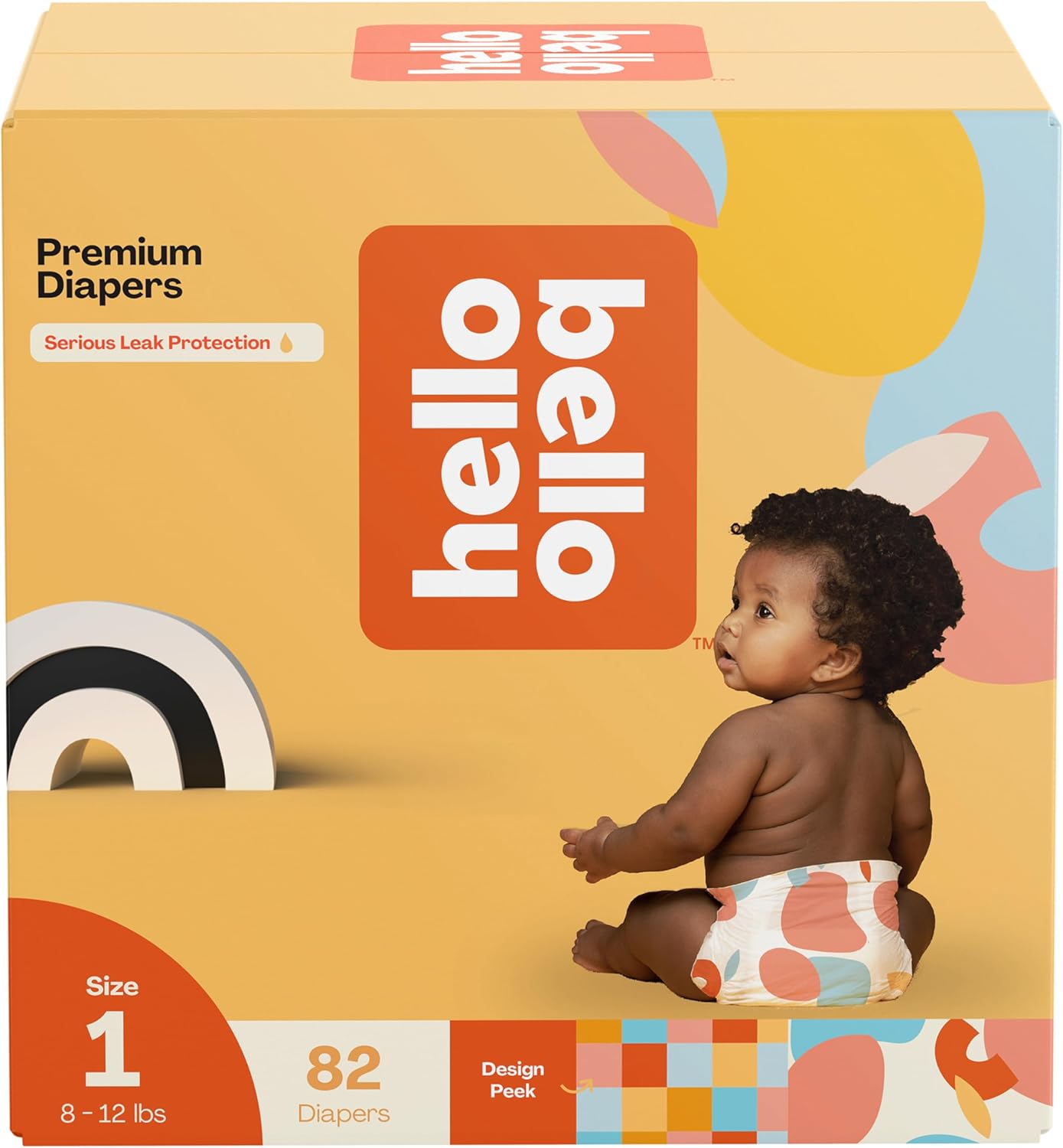Hello Bello Premium Diapers Size 1, Hypoallergenic & Absorbent