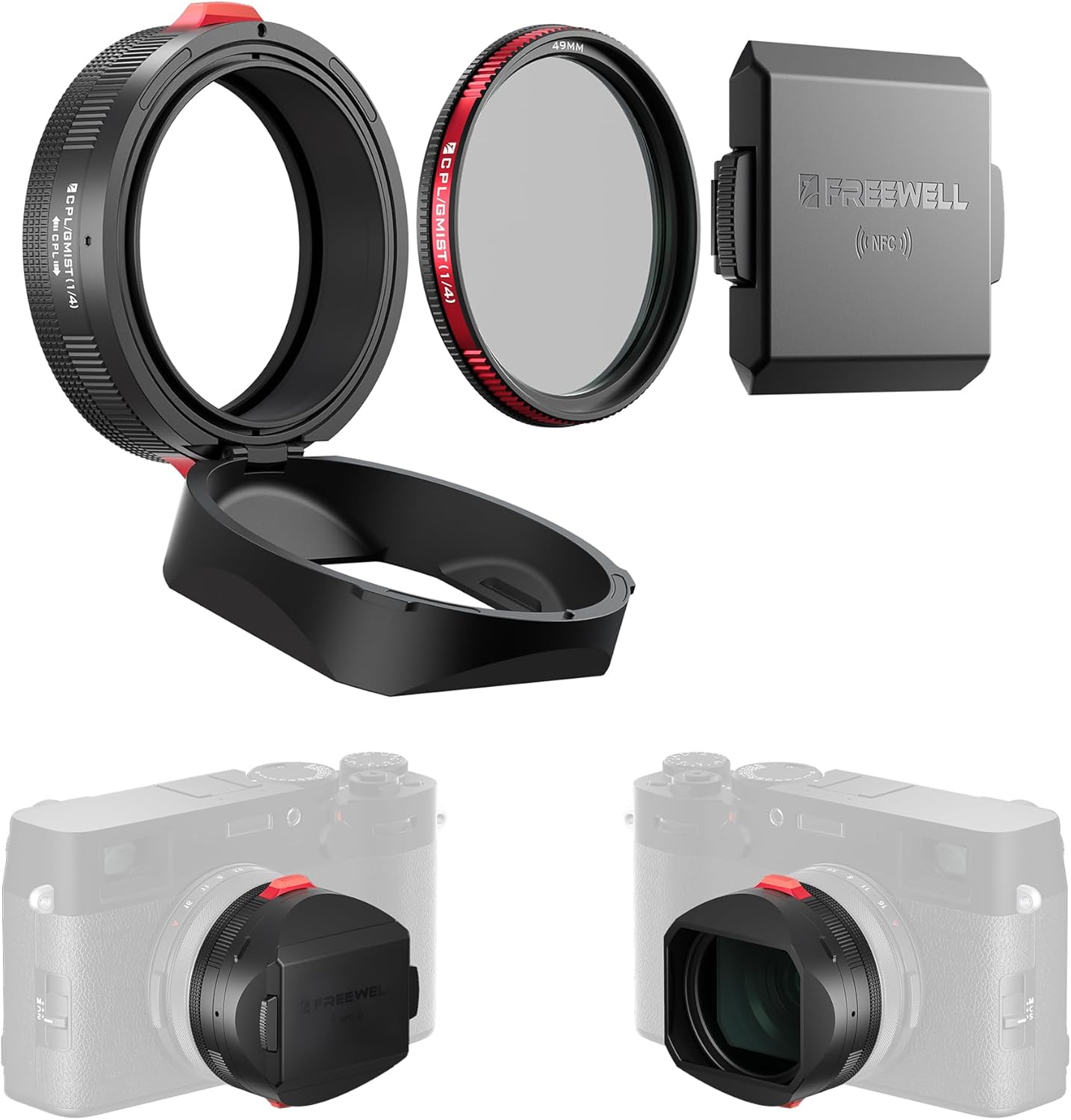 Freewell The Real Lens Hood - Hybrid CPL/Mist Filter for Fuji