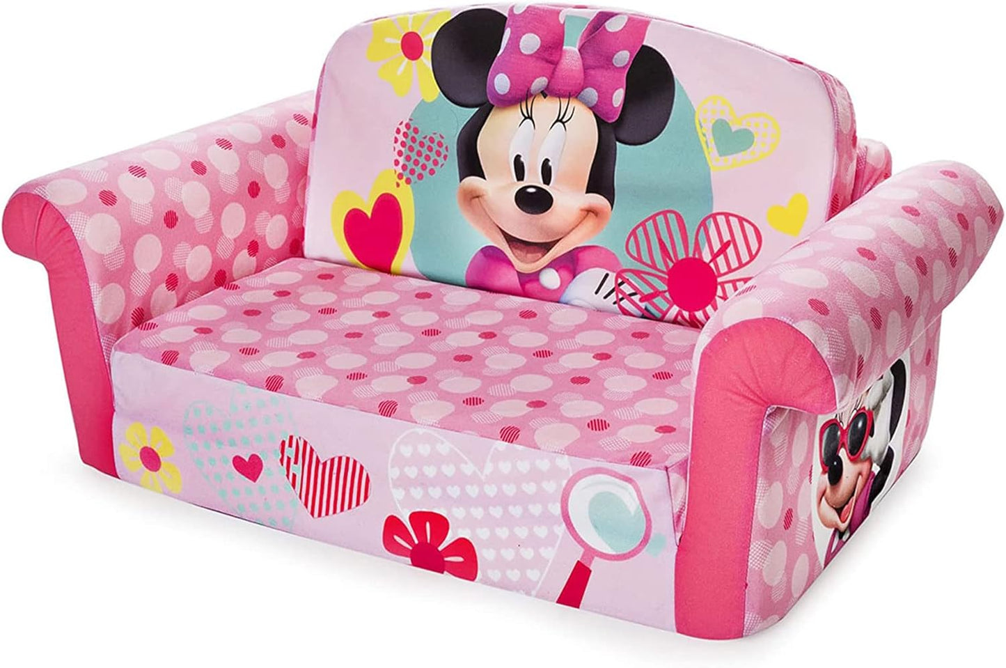 Minnie Mouse 2 in 1 Flip Open Foam Sofa for Kids Comfort