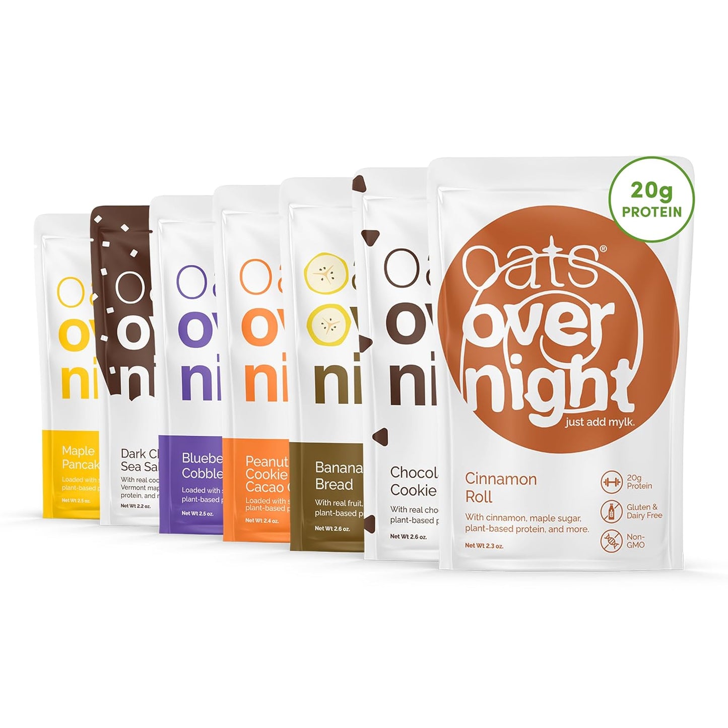 Oats Overnight Vegan Variety Pack - High Protein Breakfast Shake