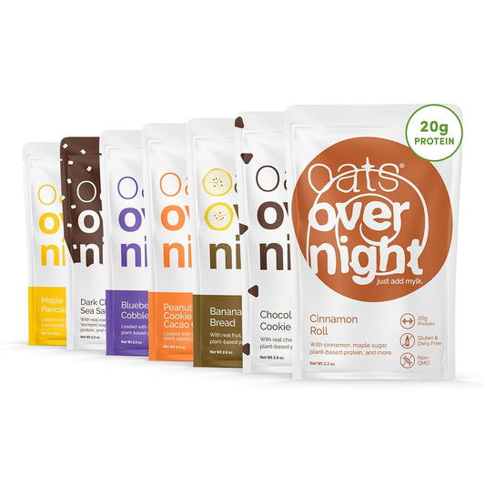 Oats Overnight Vegan Variety Pack - High Protein Breakfast Shake