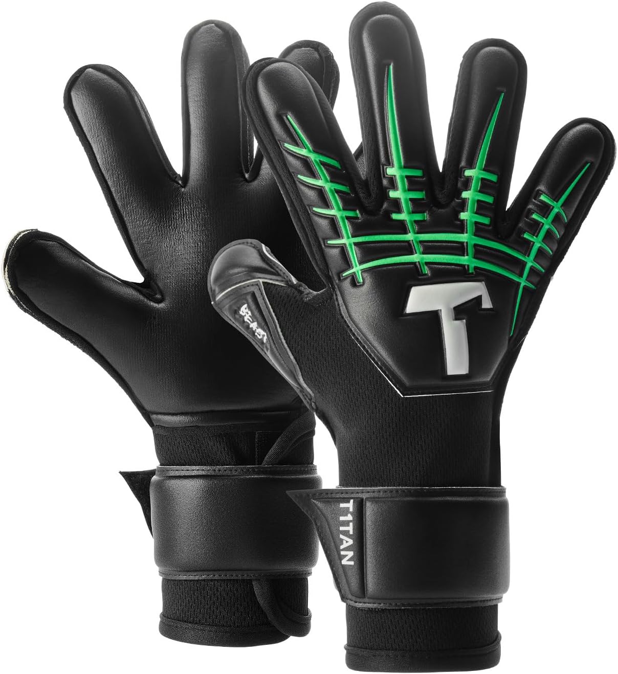T1TAN Beast Goalkeeper Gloves for Kids with Finger Protection