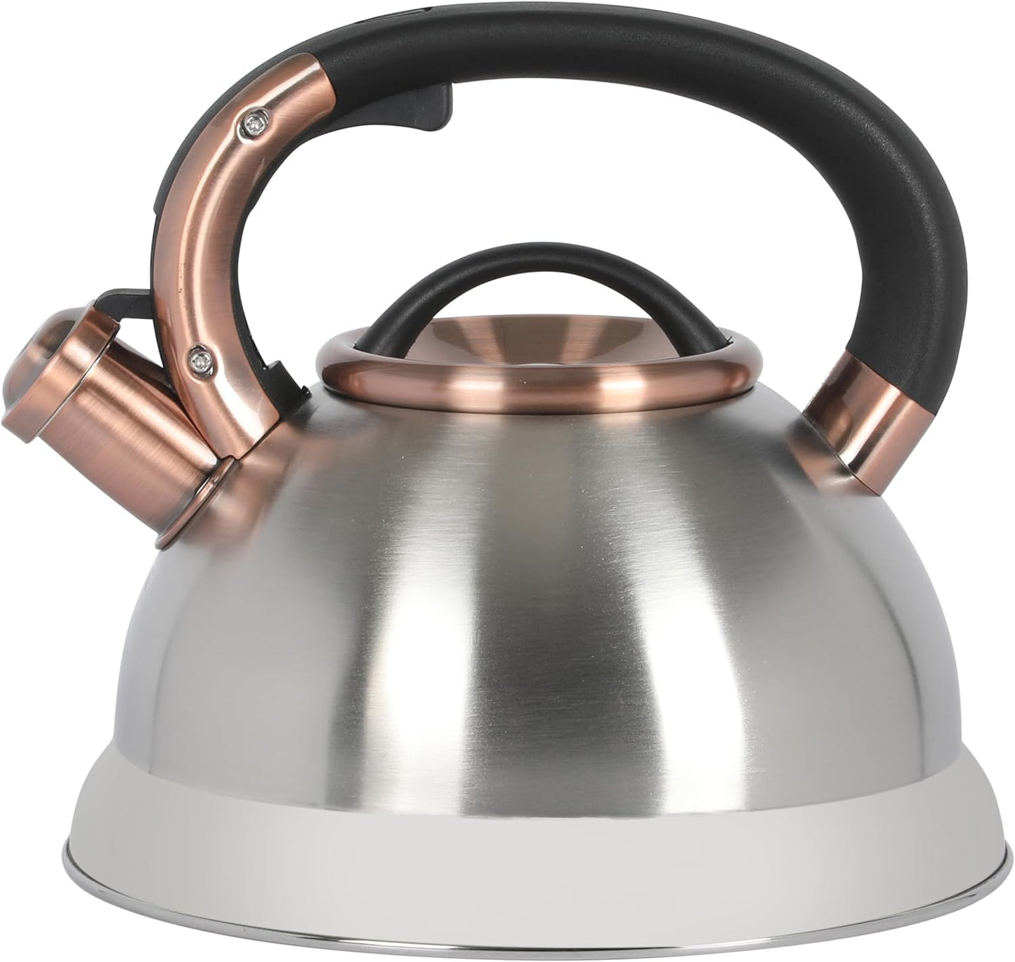 Mr. Coffee Flintshire 2.2 Quart Whistling Stainless Steel Kettle