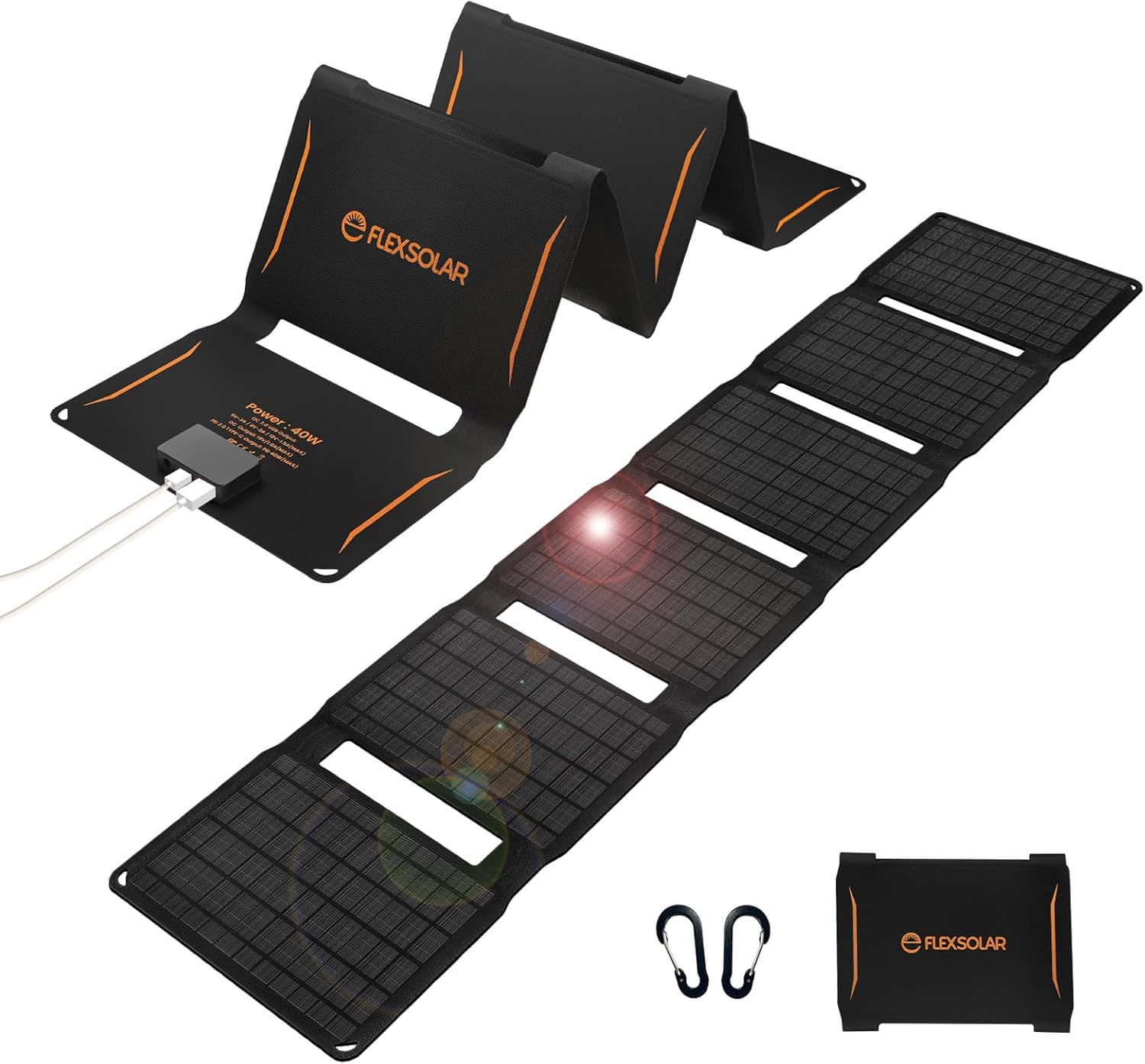 40W Portable Solar Panel Charger for Outdoor Adventures