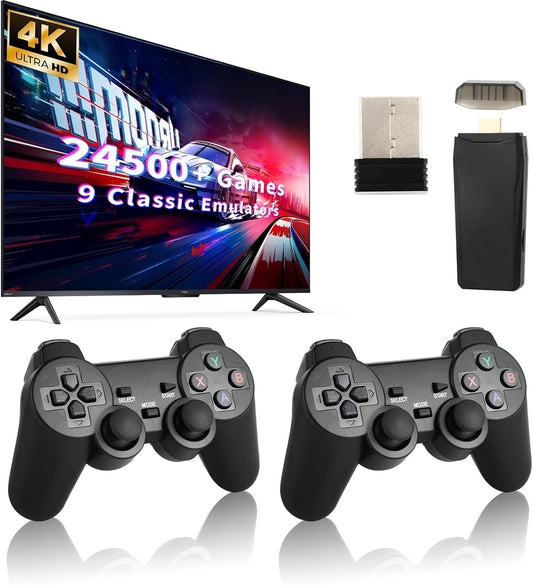 Retro Game Console with 24500 Games and 4K HDMI Output