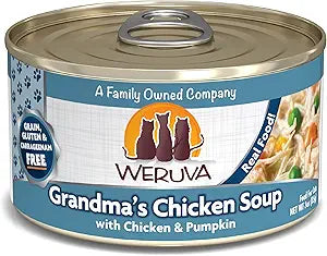 Weruva Classic Cat Food Grandma's Chicken Soup 3oz Can Pack