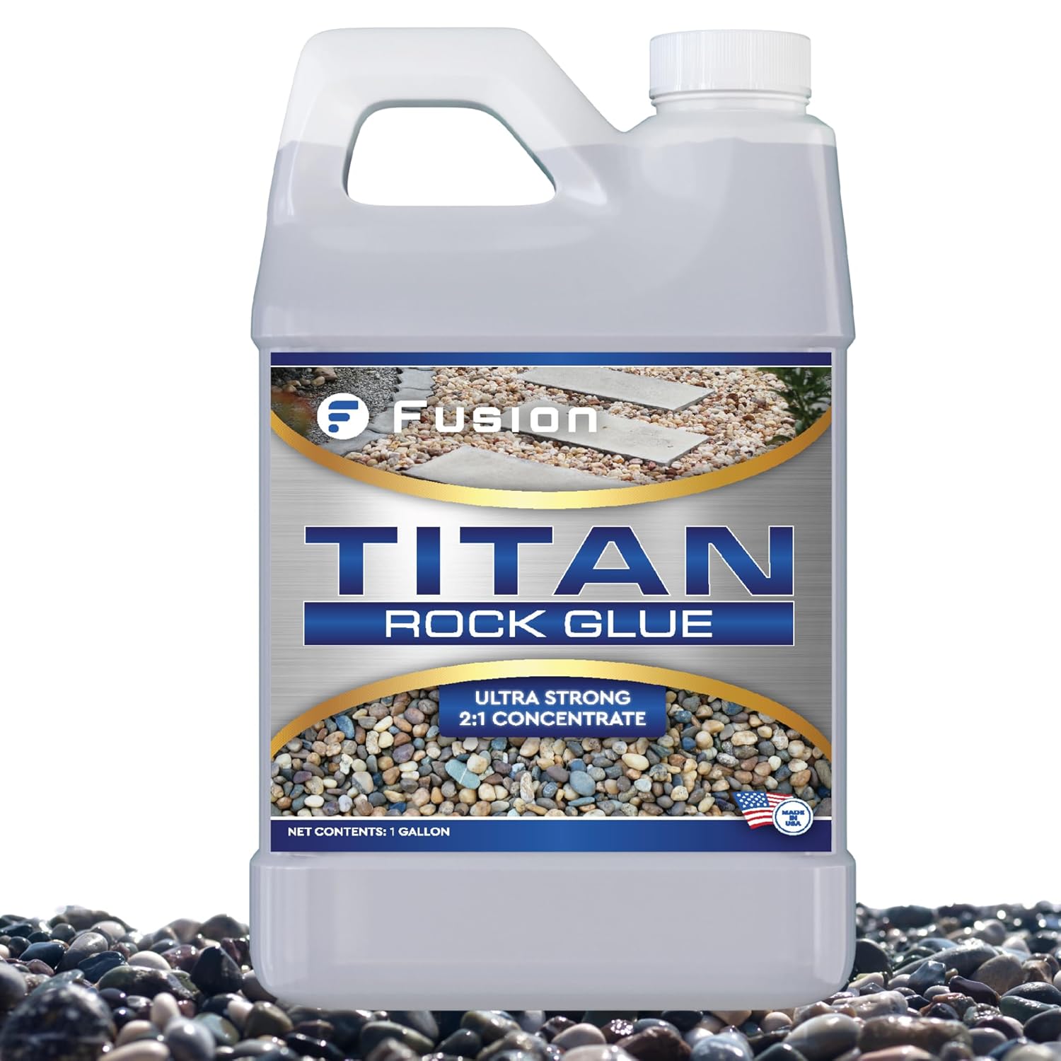 Titan Rock Glue for Landscaping - Durable Stone Glue for Outdoors