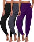 Ficerd Women's Lounge Pants 3 Pack for Cozy Yoga and Jogging
