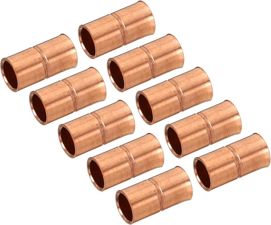 10 Pack Straight Copper Coupling for Efficient Plumbing