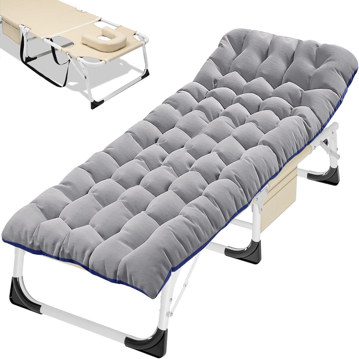ABORON Folding Camping Cot for Adults with Heavy Duty Design