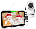 Baby Monitor No WiFi 6ft IPS Screen - Secure Long Battery