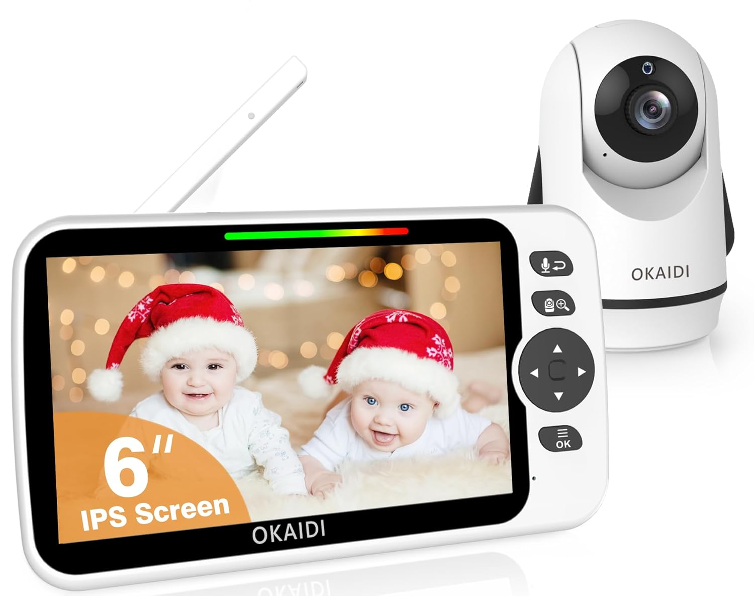 Baby Monitor No WiFi with 6-Inch Screen and Long Battery Life