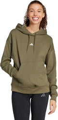 adidas Womens Essentials Small Logo Feelcozy Hoodie - Cozy Fleece Fit