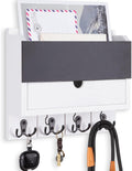 Mail and Key Holder Wall Mount with Drawer - Entryway Organizer