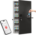 WeHere 104 Keys Lock Box Wall Mount with Key Drop Slot - Secure Large