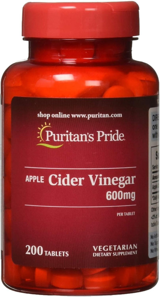 Apple Cider Vinegar 600 mg - 6 Month Supply