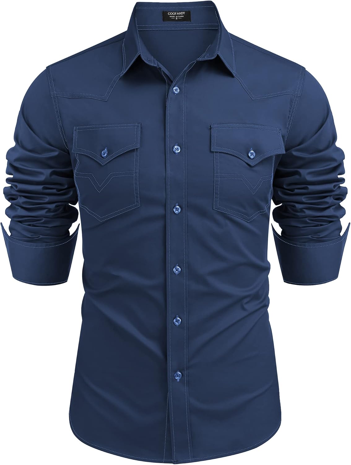 COOFANDY Men's Western Cowboy Shirts for Casual Style and Comfort