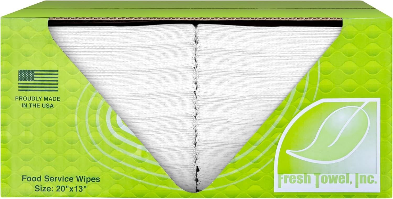 Fresh Towel Foodservice Reusable Paper Towels for All Cleaning