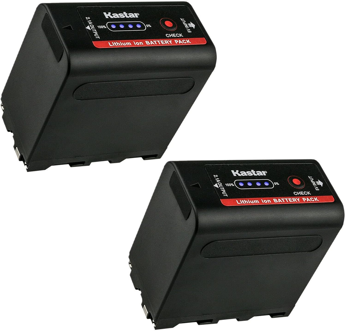 Kastar 2 Pack Battery Replacement for Sony NP-F980 Pro Series