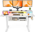ErGear Standing Desk 55in x 28in Electric Height Adjustable Desk - LED