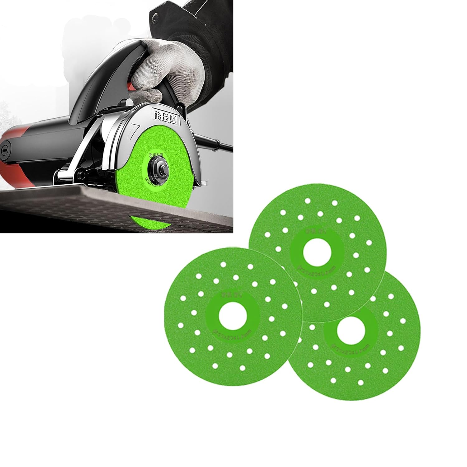 Premium Diamond Saw Blades 3 Pack - Cut & Grind Tile/Marble