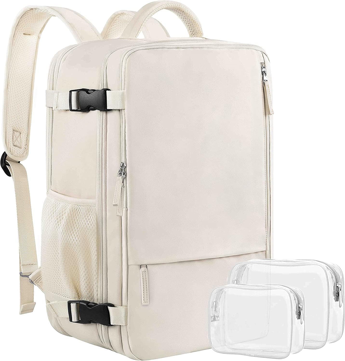 Expandable 40L Travel Backpack for Women, Waterproof Design